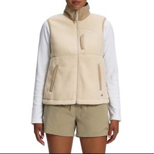 The North Face Cream and Tan Vest